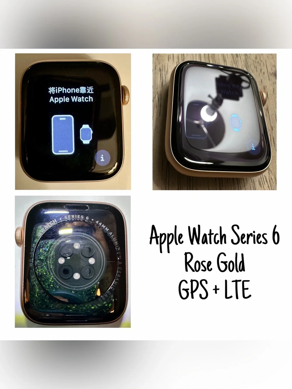 Apple Gold Smartwatch with Brown Leather Strap